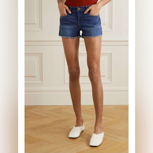 Frame Denim Dark Blue Jean Shorts - Picture 2 of 8